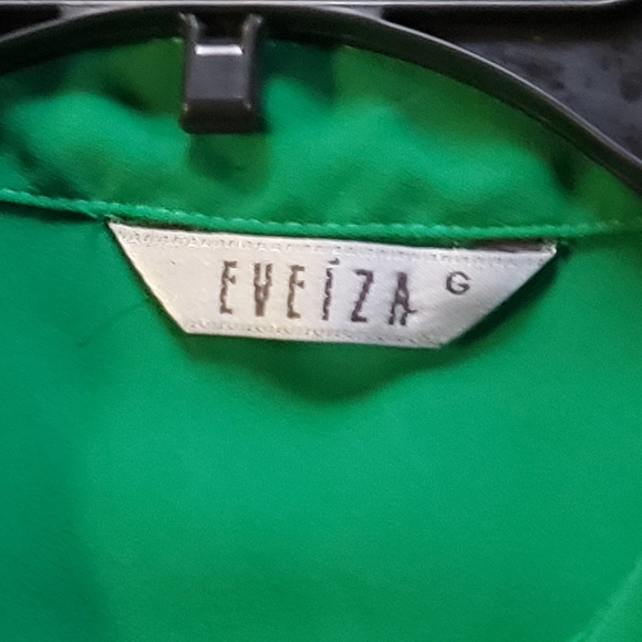 Vintage  Mint Green Lace Overlay Button Down Blouse - Picture 12 of 13